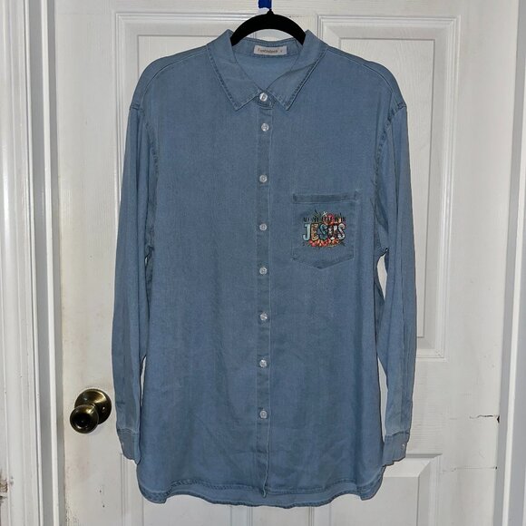 NEW Handcrafted All My Hope Is In Jesus Shirt Size XL - Picture 1 of 4